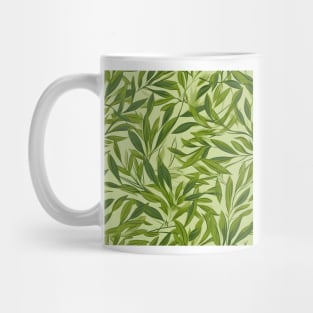 Green Leaves Pattern 23 Mug